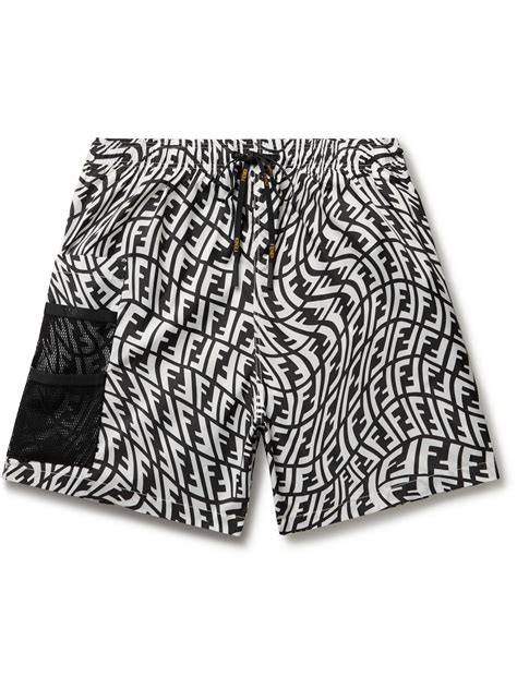 black fendi swim trunks